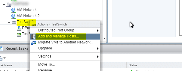Vcenter Distributed Switch Üzerine Host Nasıl Eklenir?