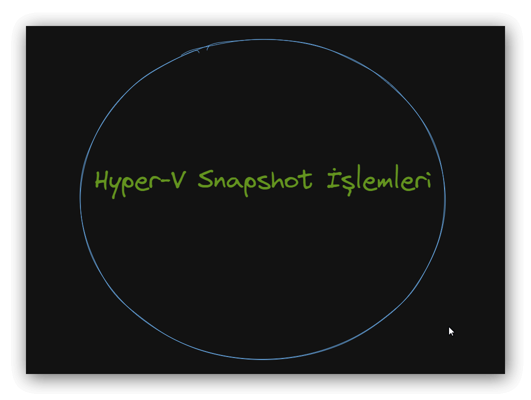 Hyper-V Üzerinde Snapshot İşlemleri