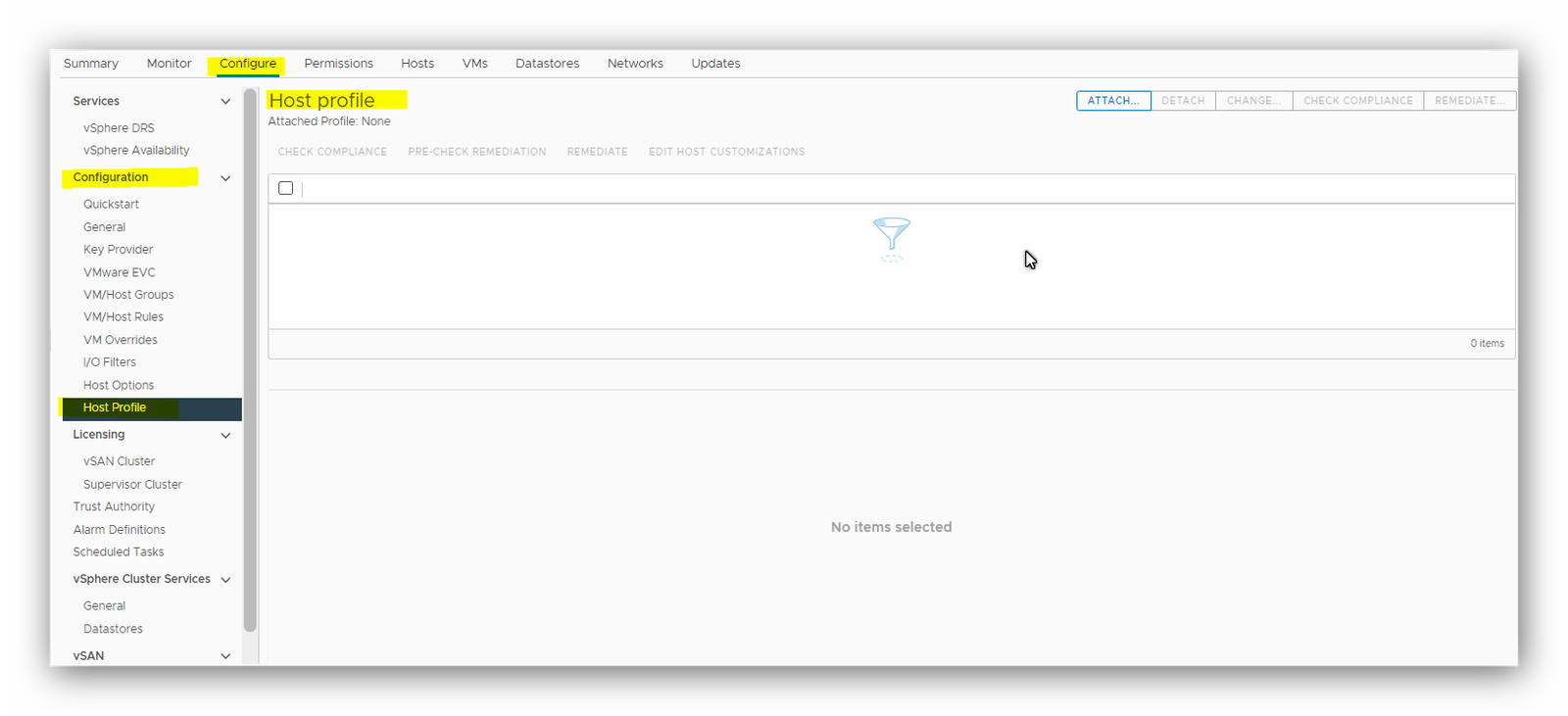 VMware Host Profile