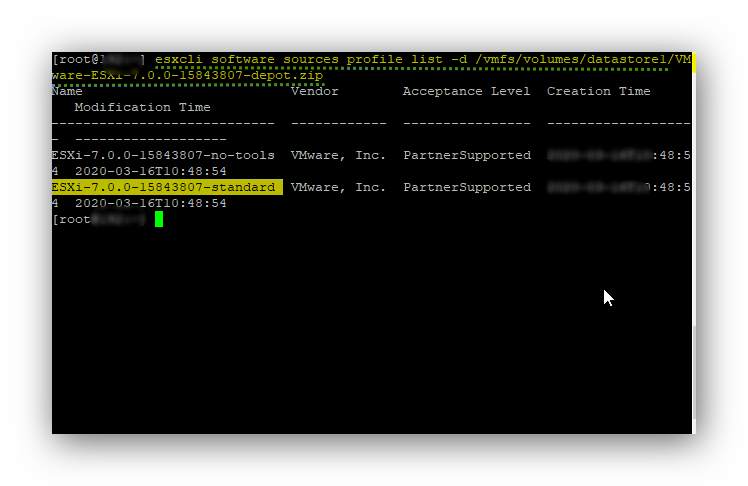 VMware ESXi Üzerinde Sürücüleri Listeleme ve Güncelleme
