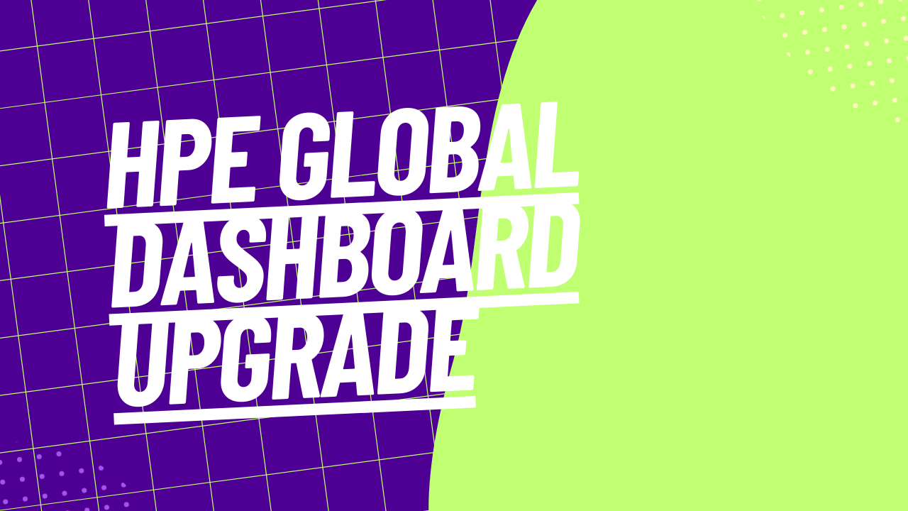 HPE Global Dashboard Upgrade Süreci
