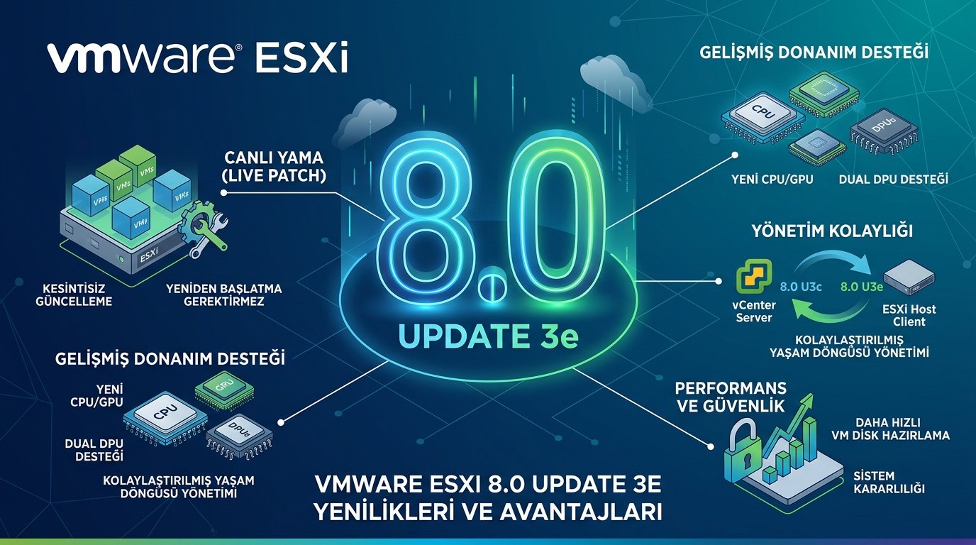 VMware ESXi 8.0 Update 3e Yenilikleri ve Avantajları